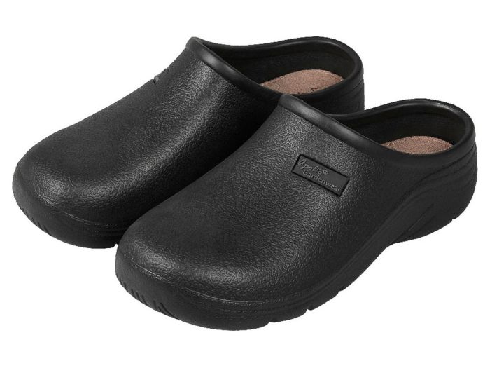 XQ Garden Clogs Black Damen Gartenclogs