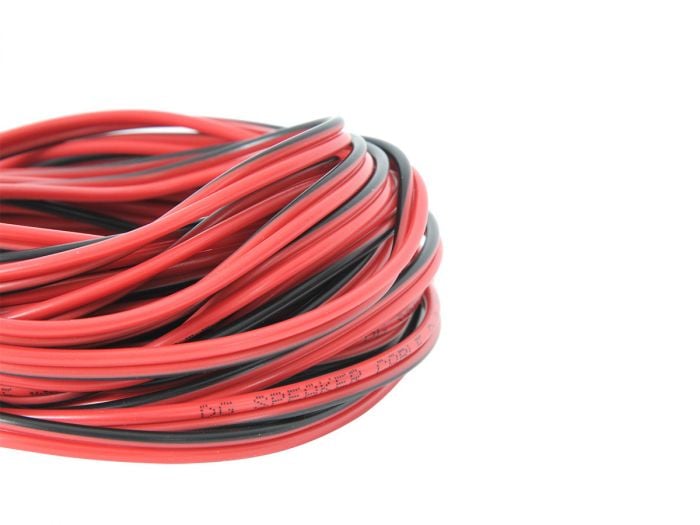 100m 2-adriges 0, 75 mm2 rundes Stoff kabel Elektrokabel Flex