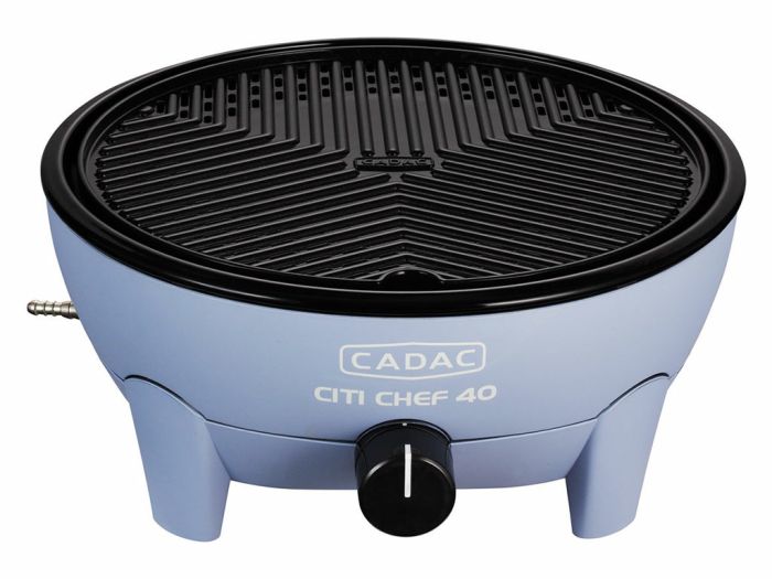 Cadac Citi Chef 40 Gasgrill - 2700W Camping Grill Mit Piezo-Zündung | Edelstahl Burner System