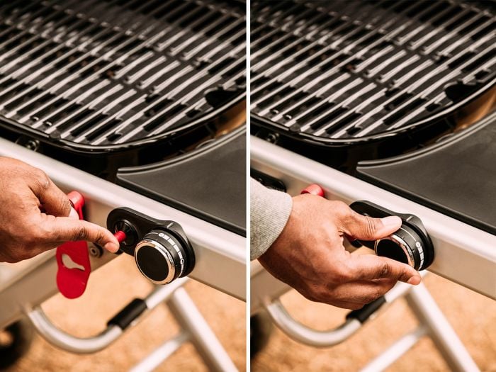 Using a weber grill top