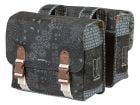 Basil Bohème doppelte Fahrradtasche - Charcoal