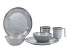 Bo-Camp Halo Grey Geschirrset – 6-teilig