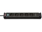 Brennenstuhl Bremounta Steckdosenleiste mit 2 USB-C Ladesteckdosen - Black