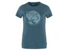 Fjällräven Arctic Fox Print Indigo Blue Damen T-Shirt