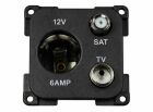 HABA 12V-Steckdose mit Antennen- und Satellitenanschluss