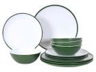 Kampa Fern Green 12-teiliges Geschirrset