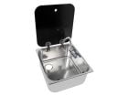 Navy Load 35 x 32 Waschbecken mit Glasplatte