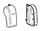 Thule Omnistor Set Endkappen Kassette 4900 Weiß