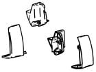 Thule Omnistor Set Endklappen Vorderschiene 5102 Anthrazit