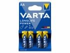 Varta 4x Longlife Power AA Batterien