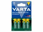 Varta 4x Recharge Accu Power AA Batterien