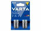 Varta 4x Ultra Lithium AA Batterien