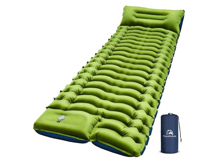 Travelhawk Selbstaufblasende Schlafmatte - Green