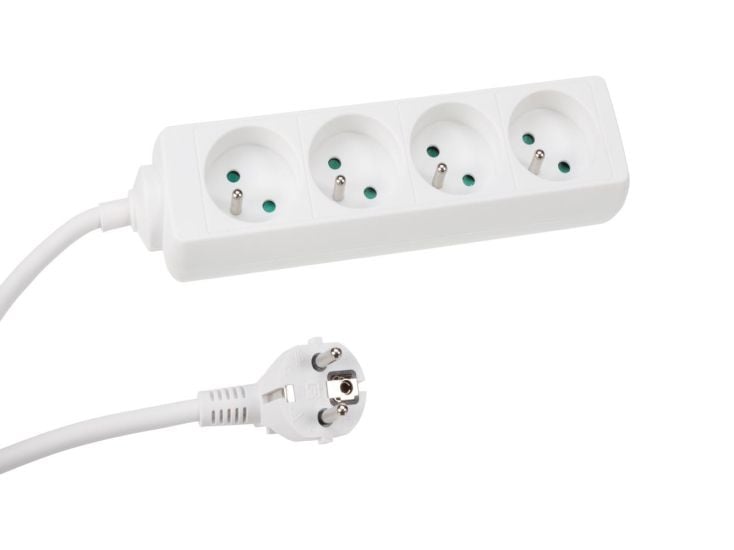 Perel EB4N 4-fache Steckdosenleiste - 1,5 Meter
