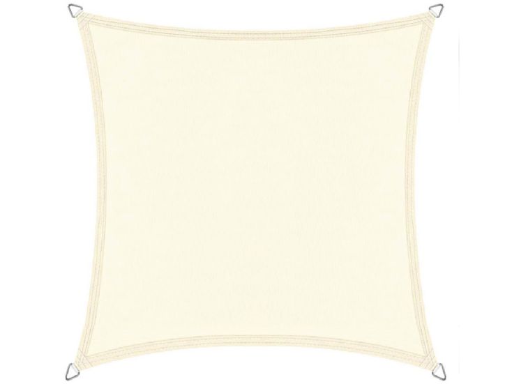 Buitenkado, 4 x 4 m, cremeweißes, wasserdicht Sonnensegel