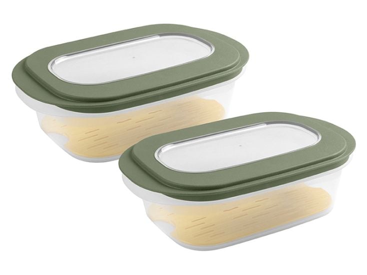 Sunware Sigma home 2er-Set Aufschnittdose für Käse + Tablett
