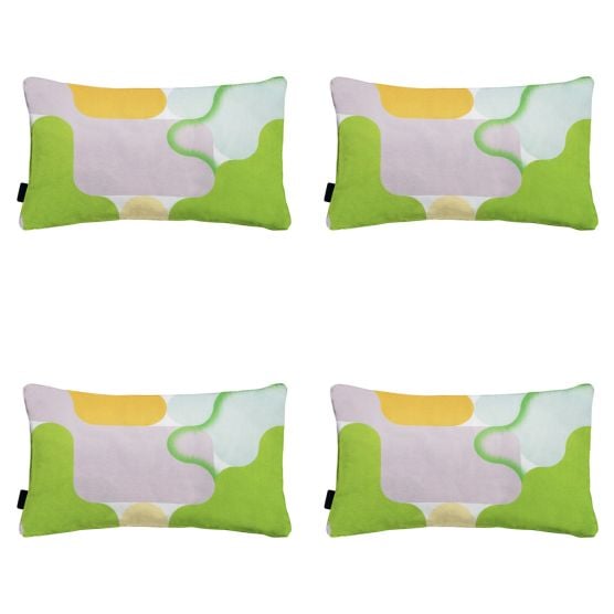Lila Dekokissen Madison Grafi - 4er-Set