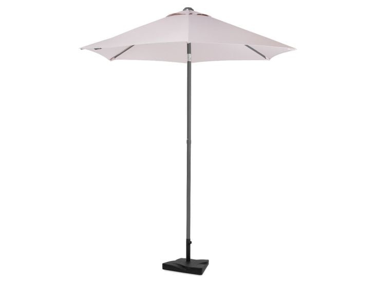 VONROC Torbole 200 cm Premium Sonnenschirm mit Fuß - White