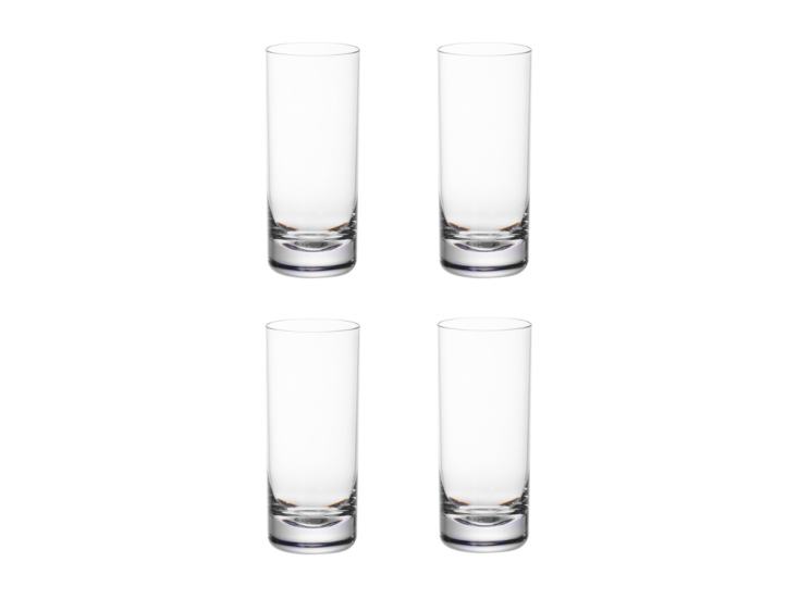 By Caryl 335 ml Set von 4 Kunststoff Trinkgläser.