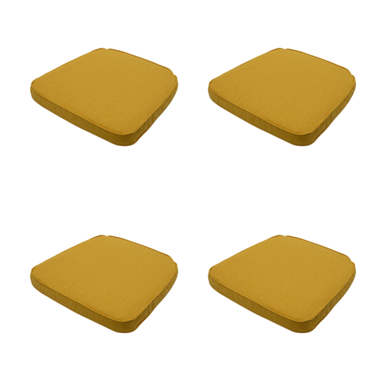 Madison Gold Canvas Eco+ Sitzkissen - 4er-Set