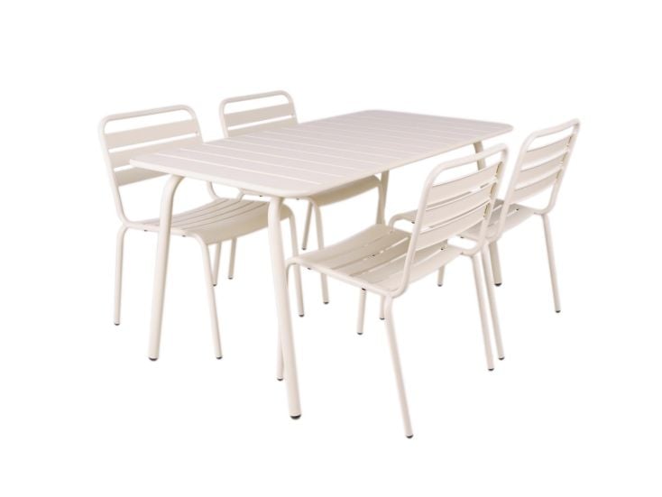MaximaVida Max 150 cm 5-teiliges Gartenset - white