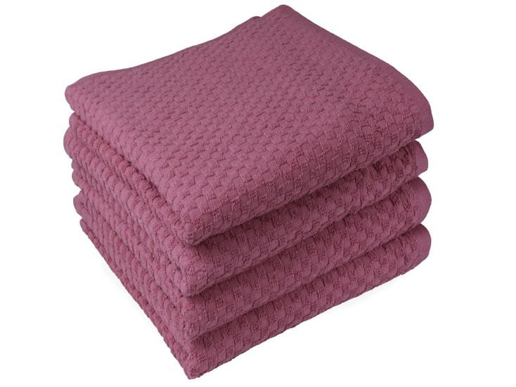 DoubleDry Popcorn 70 x 140 cm 4er-Set Handtüchern - Rosa