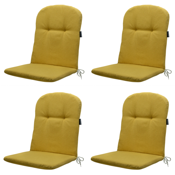 Madison Panama Senfgelbes Schalensitzkissen – 4er-Set