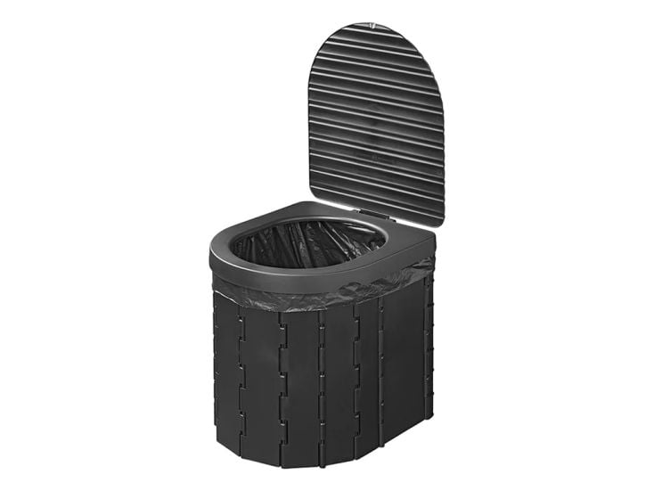 ProPlus Faltbare Campingtoilette mit Deckel