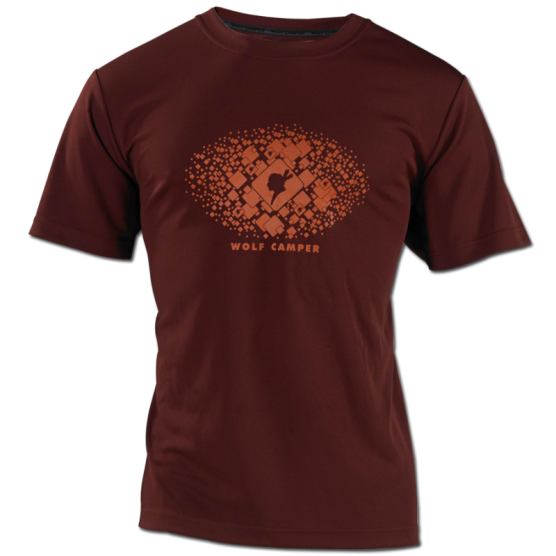 Wolf Camper Square Bordeaxu Herren T-Shirt