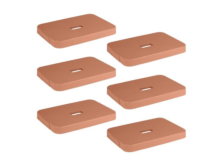 Sunware Sigma home Terra Deckel - Set von 6