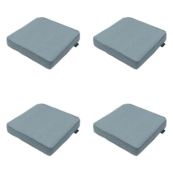 Madison Silver Canvas Eco+ Sitzkissen - 4er-Set