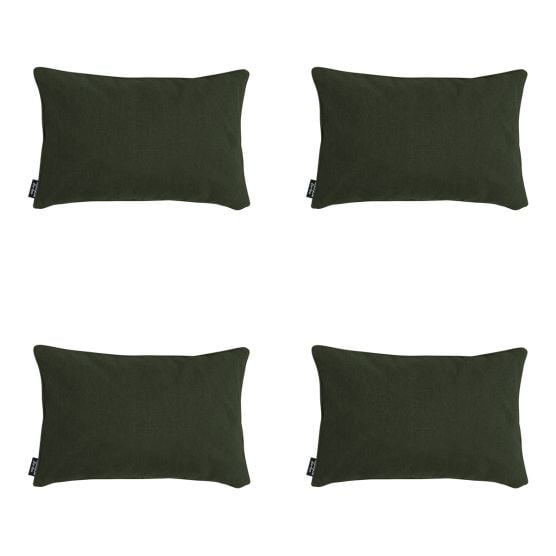 Madison Green Canvas Eco+ Dekokissen - 4er-Set