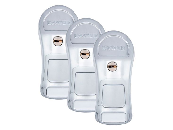 BAWER Armo 3-pack Lieferwagen-Schloss - Chrome