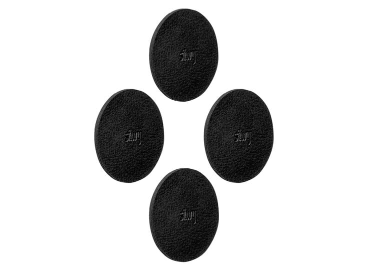 Silwy 7,5 cm Set von 4 Metall-Nano-Gel-Pads - Black