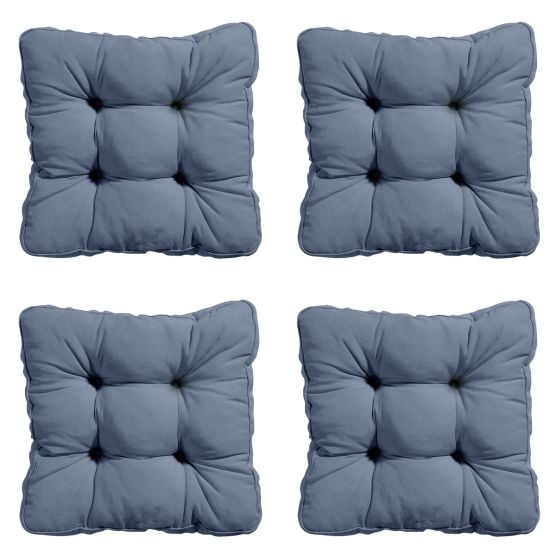 Madison Panama Saphirblau Sitzkissen - 4er Set
