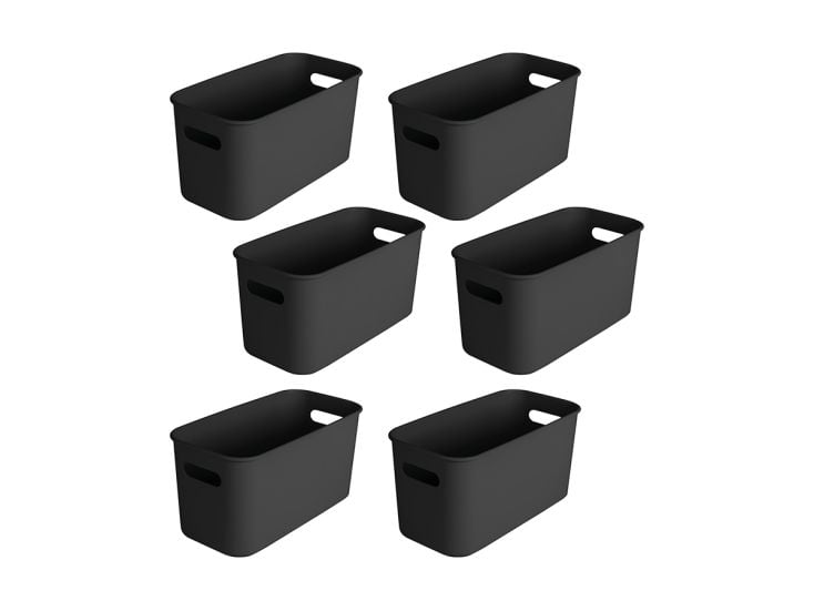 Sunware Sigma home 6 Liter Black cube box - Set von 6