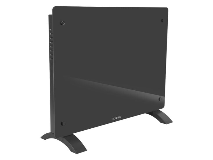 Vonroc 1500 watt Konvektorheizung mit Glasplatte - Grey