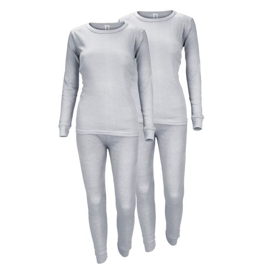 Black Snake Cozy Grey 2er-Pack Damen Thermounterwäsche Set