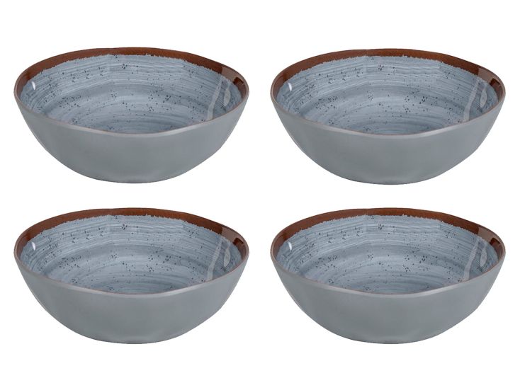 Bo-Camp Halo Set von 4 Melamin Schale - Grey