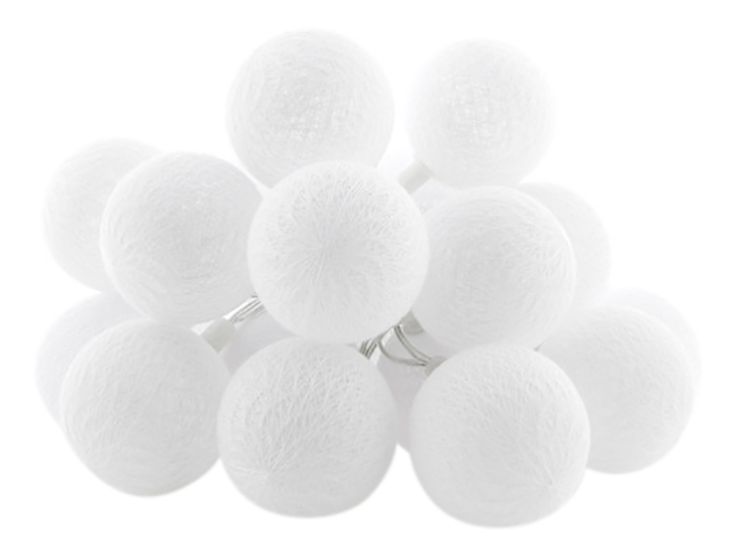 Cotton Ball Lights Outdoor Starter Kit lichterkette - Blanco