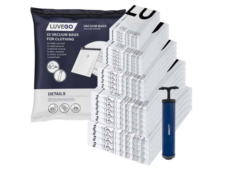 Luvego Vakuumbeutel 22 Stück Inklusive Handpumpe