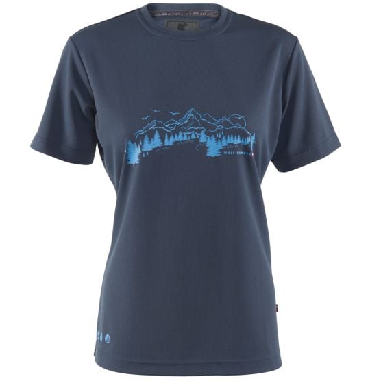 Wolf Camper Dark Blue Damen T-Shirt