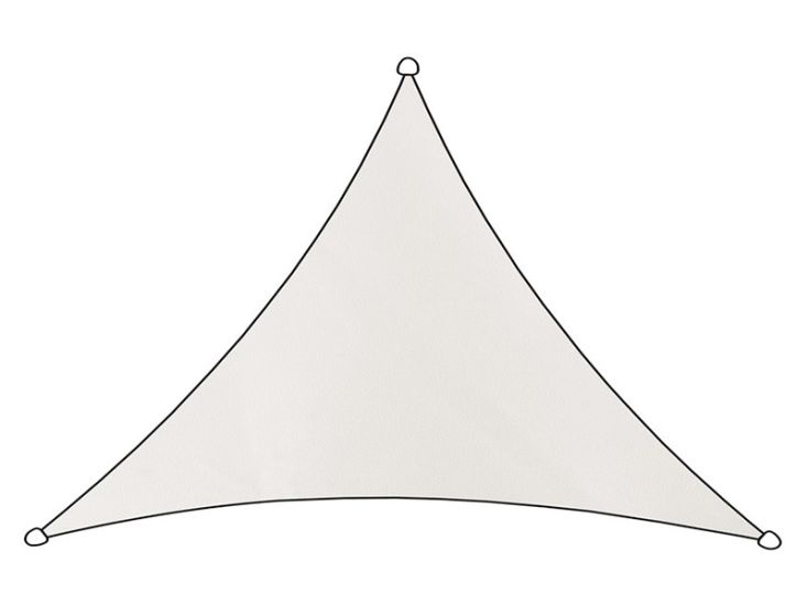 Livn Como Polyester 3 x 2,5 x 2,5 Meter Schattentuch - White