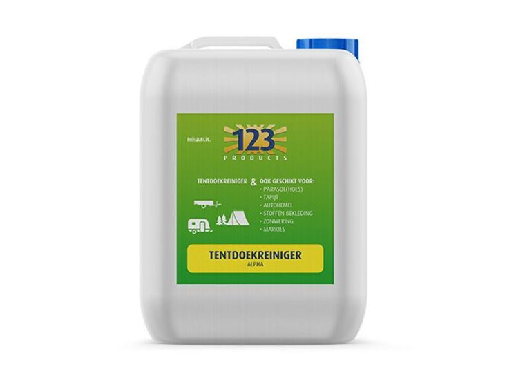 123 Products Alpha Zeltstoffreiniger – 2,5 Liter