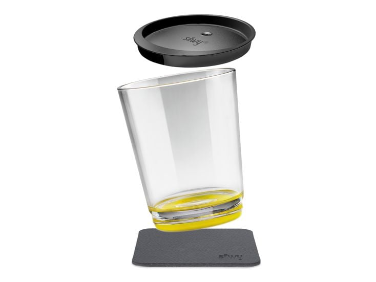 Silwy Triple Magnet-Trinkbecher - Yellow
