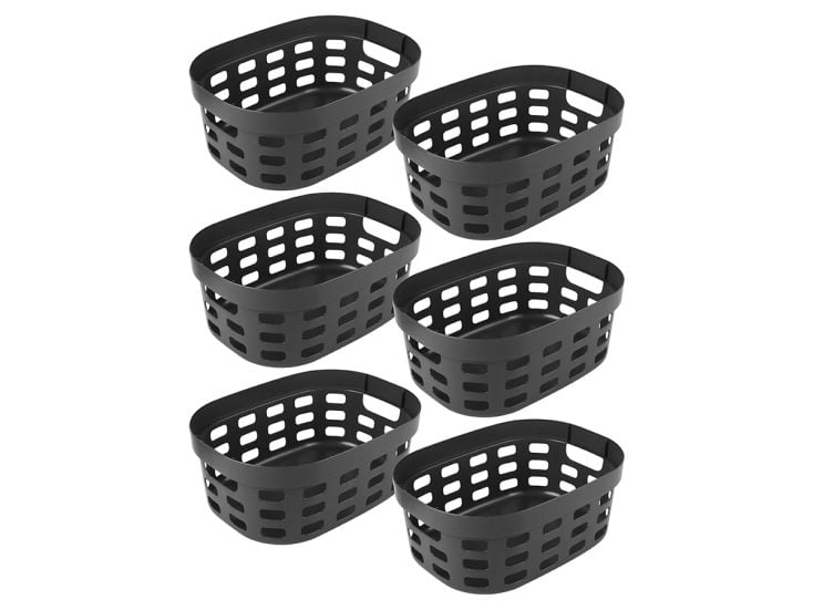 Sunware Sigma home 15 Liter Anthracite Korb - Set von 6