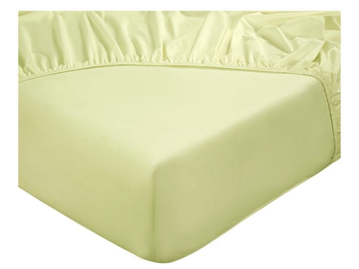 DoubleDry Home 90 x 200 cm spannbettlaken - hell gelb