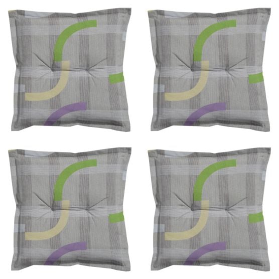 Madison Tess lila Sitzkissen - 4er-Set