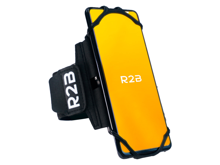 R2B Sportarmband 360 Grad Rotation - bis 6,5 Zoll - Schwarz