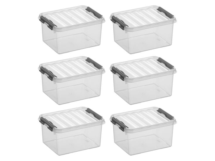 Sunware Q-line 2-Liter-Aufbewahrungsboxen – Set von 6